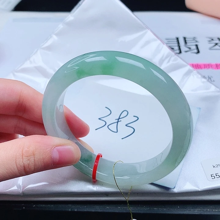 翡翠手镯未镶嵌缅甸天然a货手镯55+