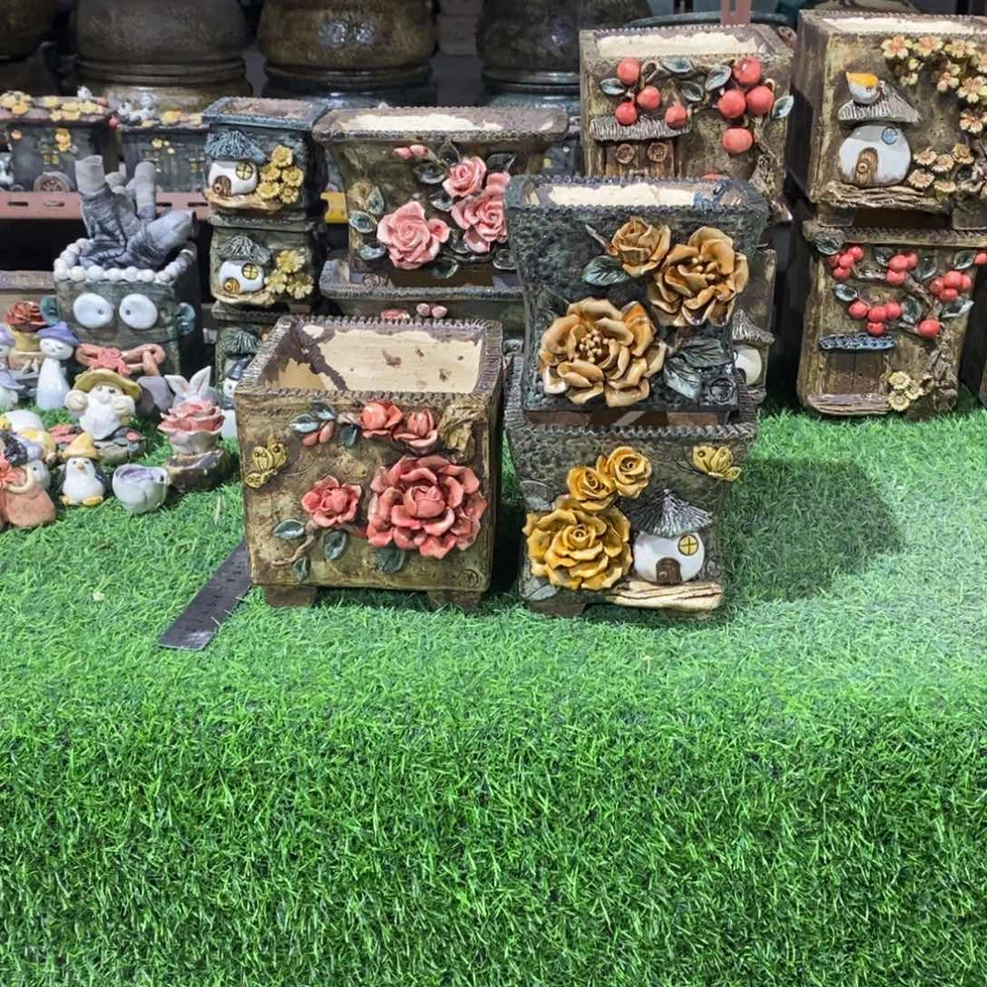 红陶如**风青藤花器多肉花盆