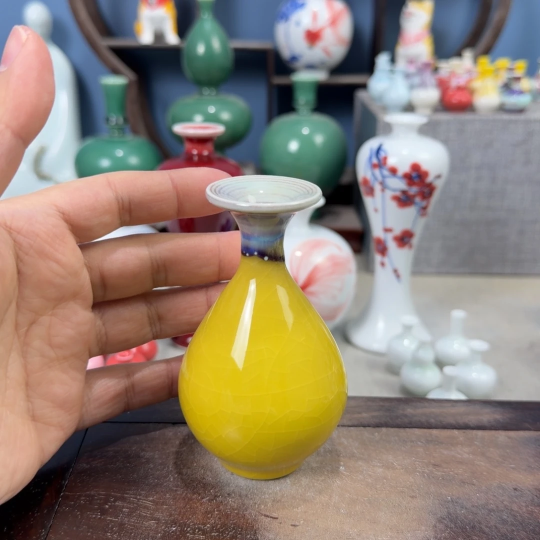 陶瓷手工小花器摆件