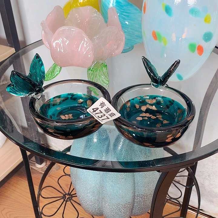 琉璃照*月4737瑕疵花瓶摆件