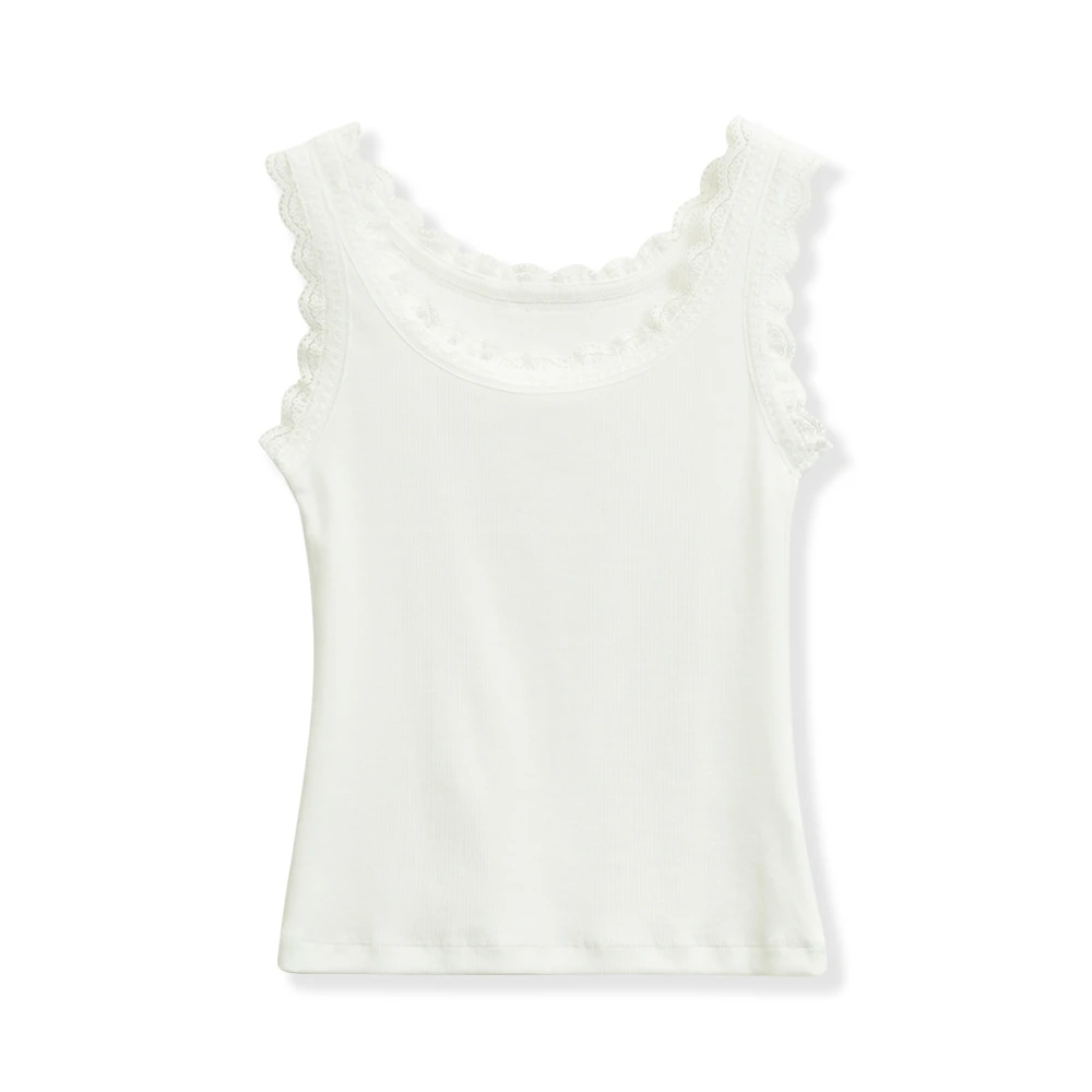 时尚设计感蕾丝背心3118-351-7069