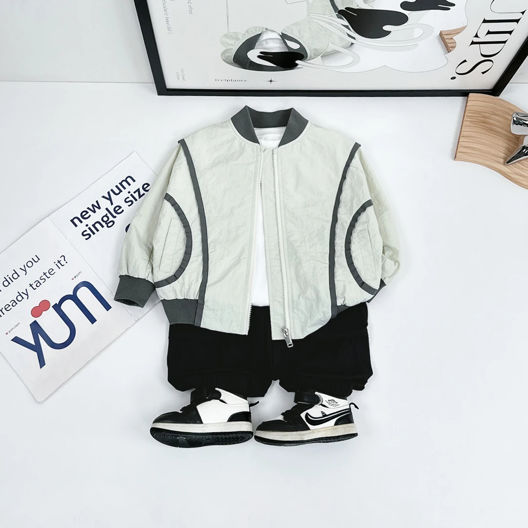 男童外套春秋款儿童2025新款春装洋气休闲潮BQ25259Z悠悠童话童装