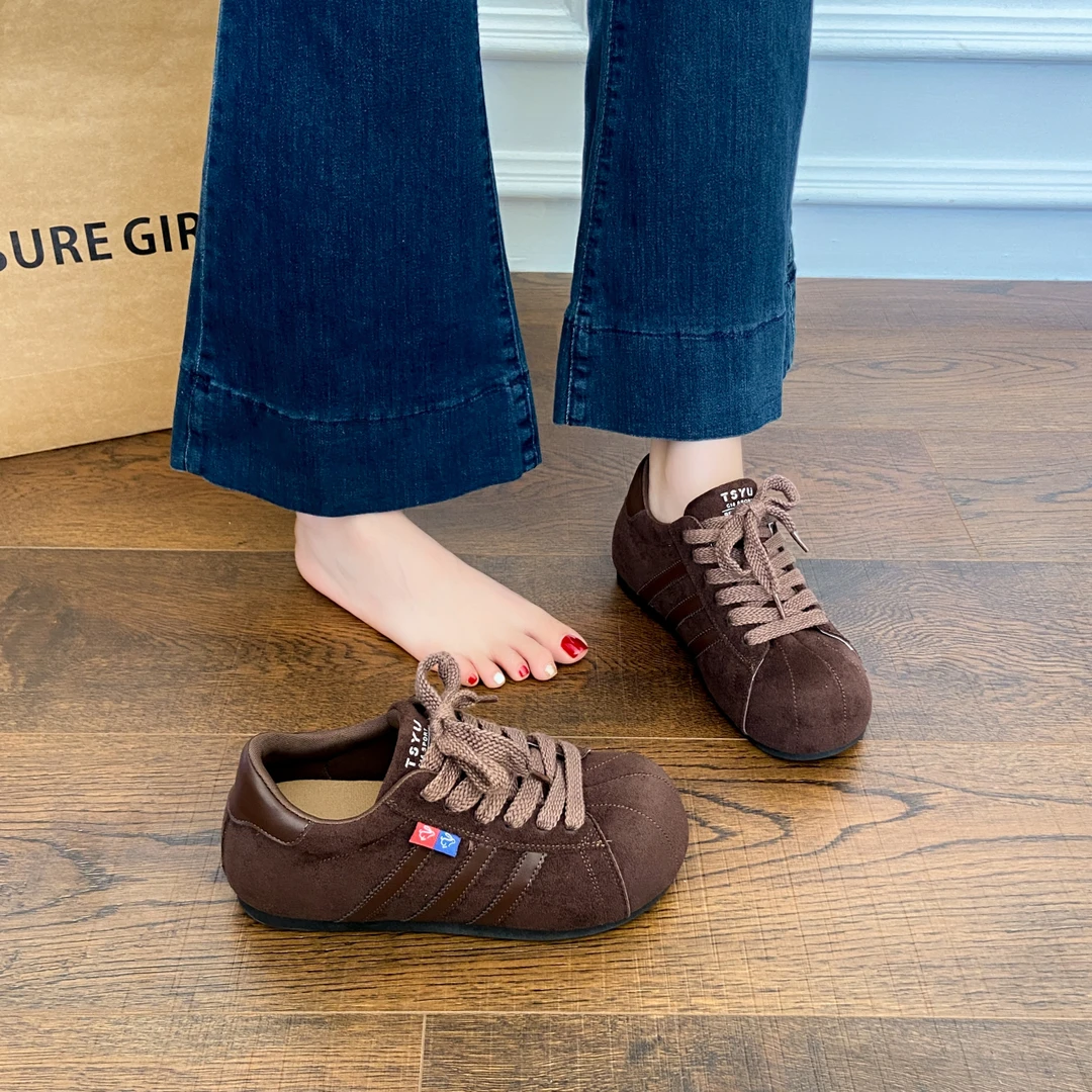 网红百搭爆款4.5cm增高厚底通勤女2025秋季时尚休闲鞋轻便德训鞋