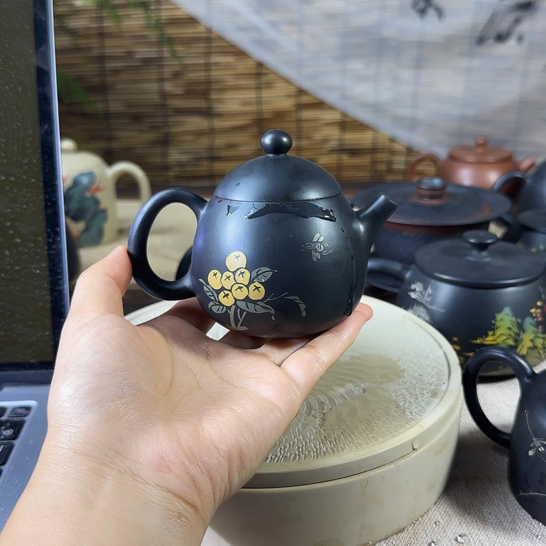 建水紫陶彩填壶全品全手工150cc