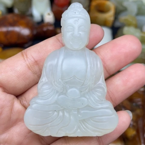 未镶嵌蛇纹石玉颈饰131