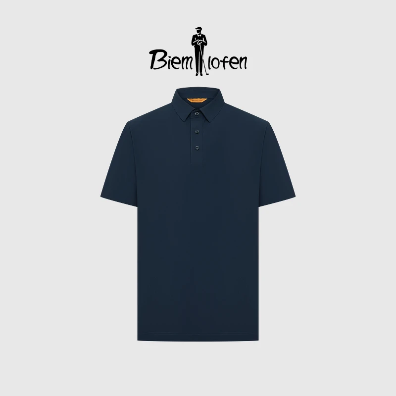 【意大利科技面料】比音勒芬2025夏季新款男士休闲简约短袖polo衫