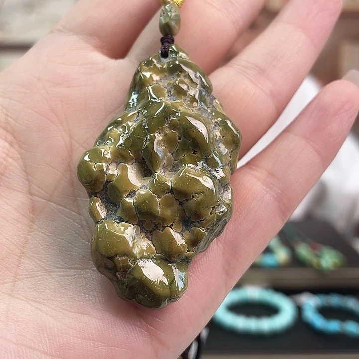 未镶嵌绿松石珠宝奇石蜗*