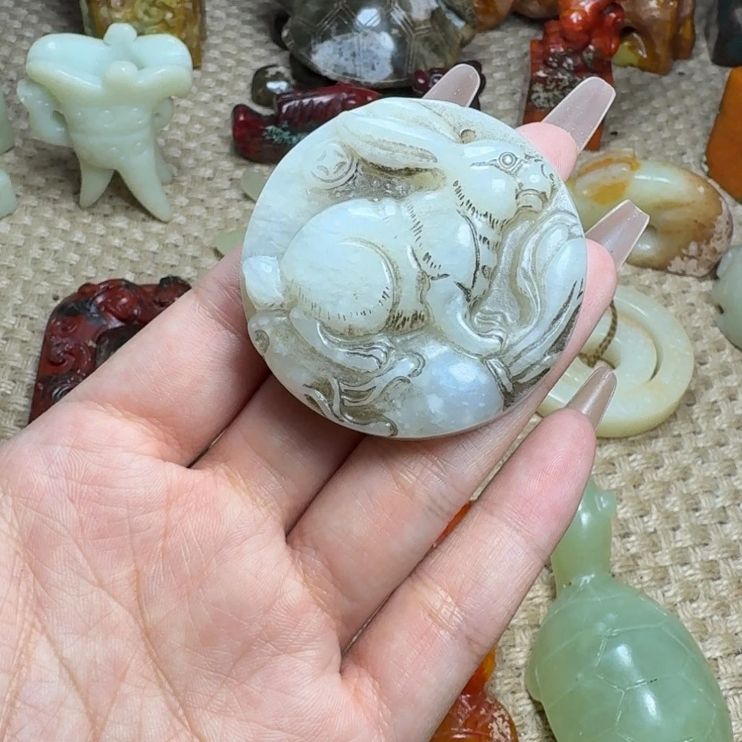 白玉菩提吊坠挂件