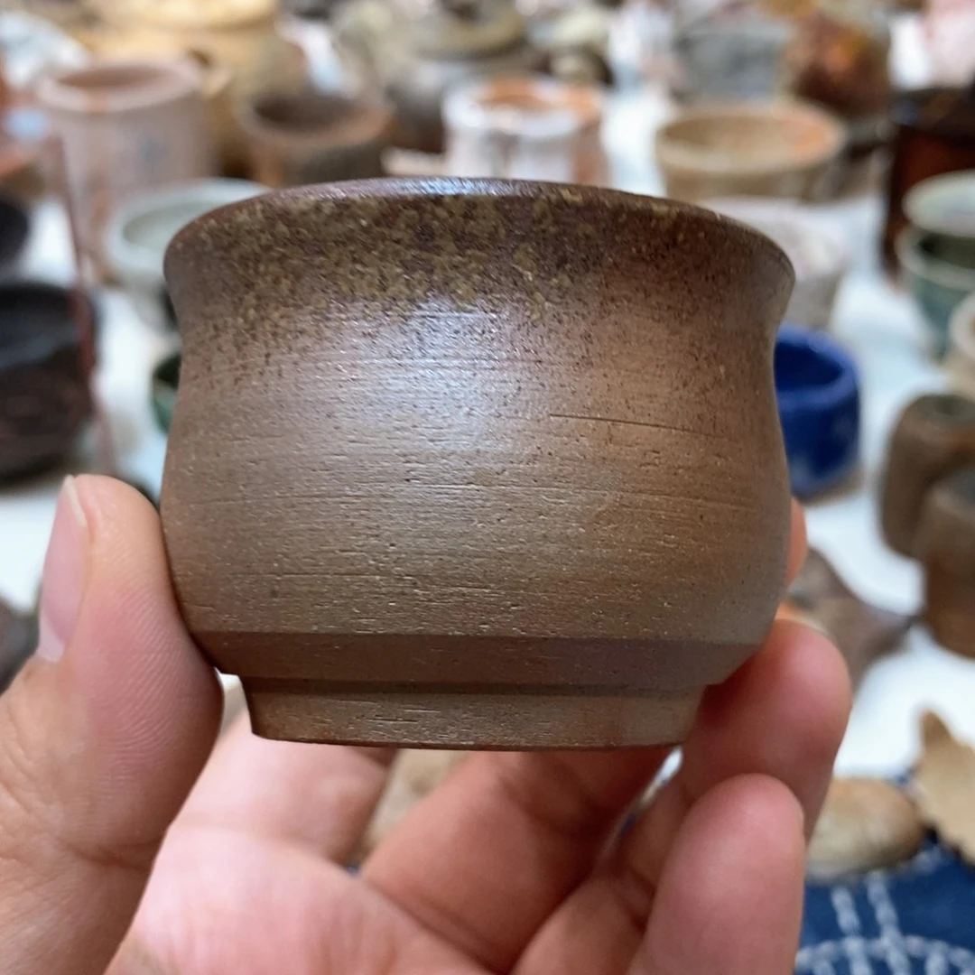 柴烧侘寂粗陶茶具