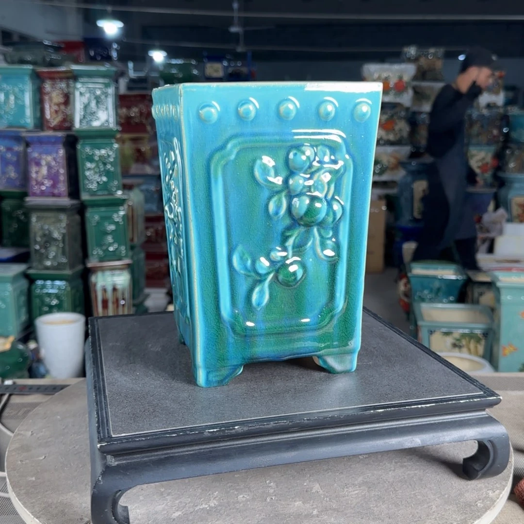 一风堂石湾花盆。微瑕