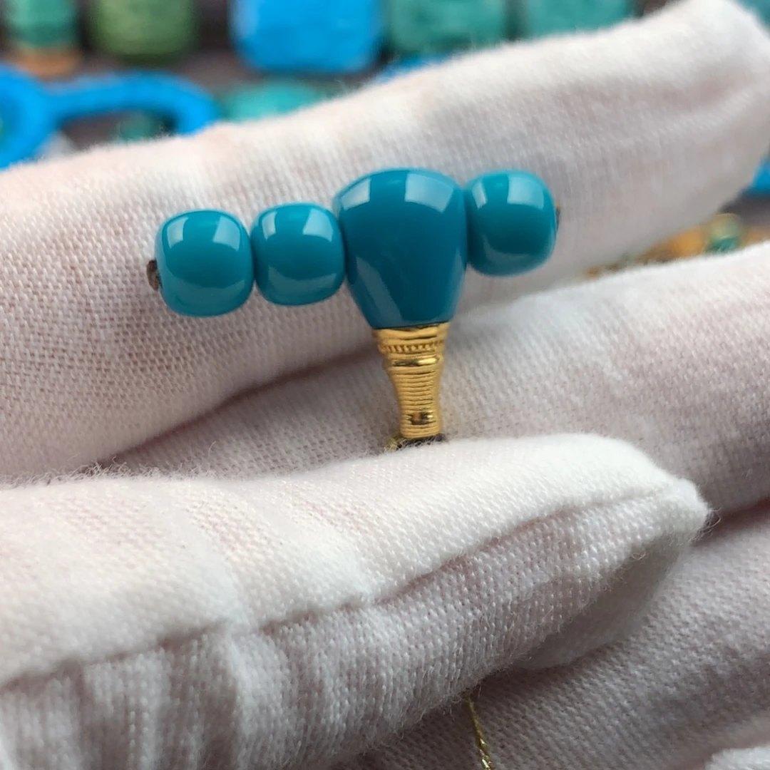 绿松石18K金镶嵌绿松石