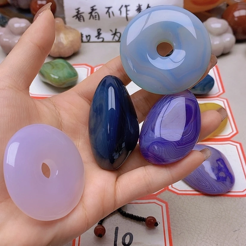 【闪购商品】未镶嵌玛瑙/玉髓珠宝半成品奇**灰