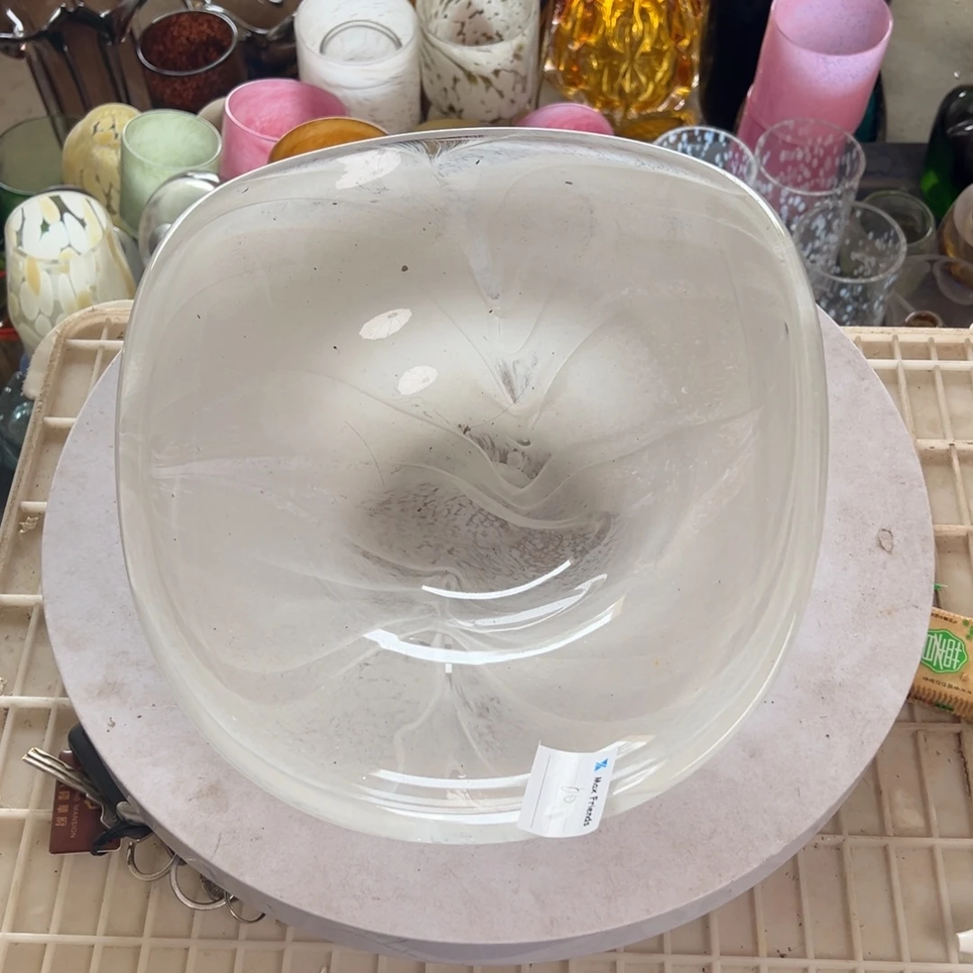 弘扬琉璃花器微瑕长31