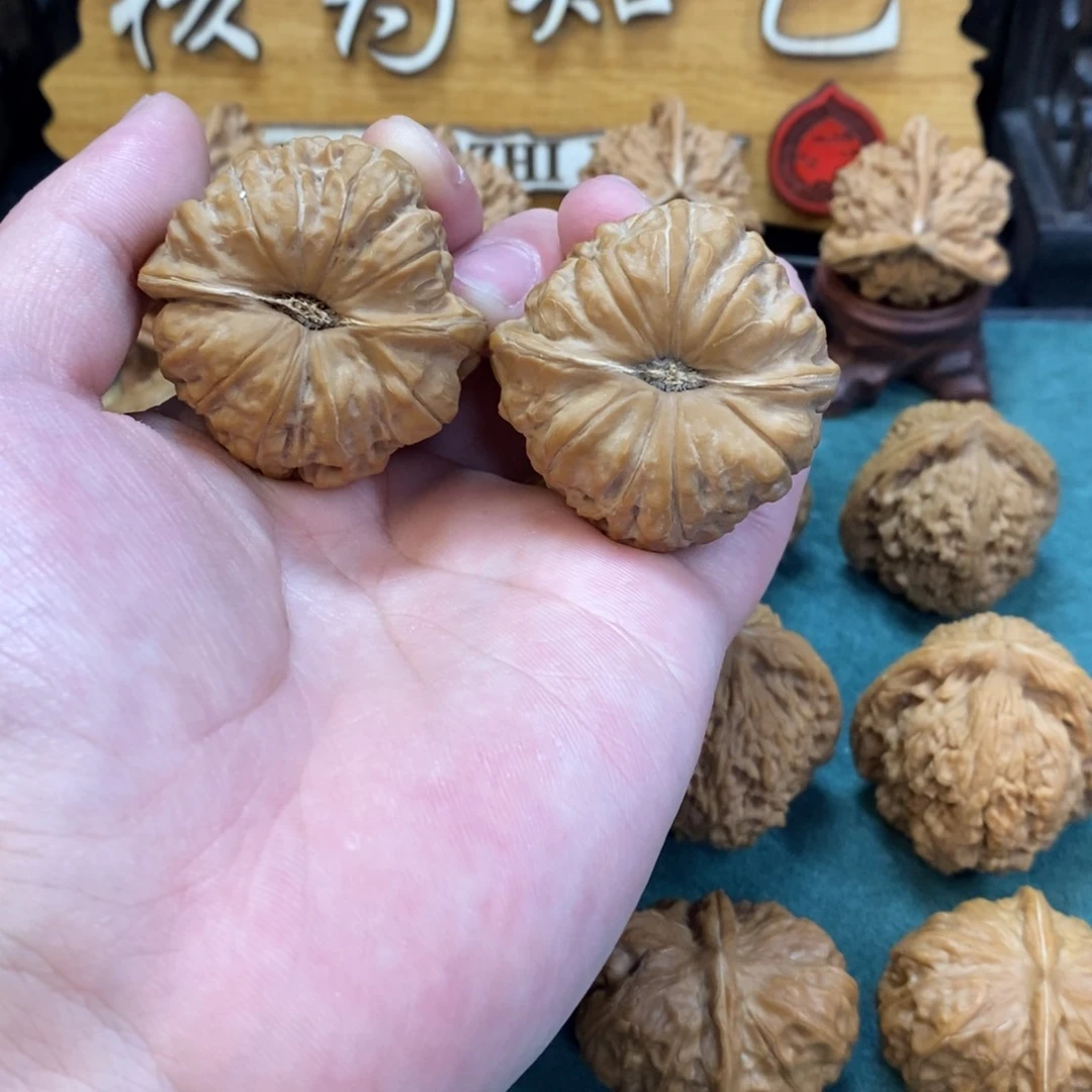 文玩核桃把件南瓜墩40全品