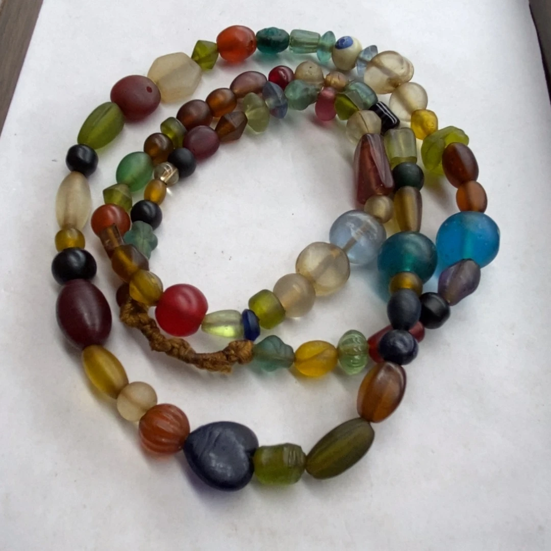 琉璃颈饰尼泊尔老大多宝