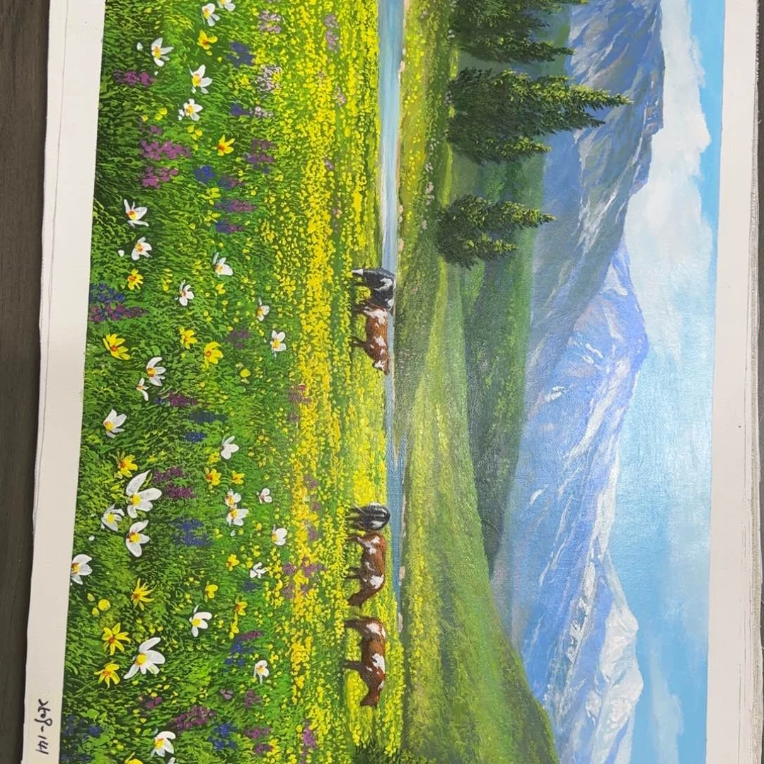 油画加油加油努力加油加油