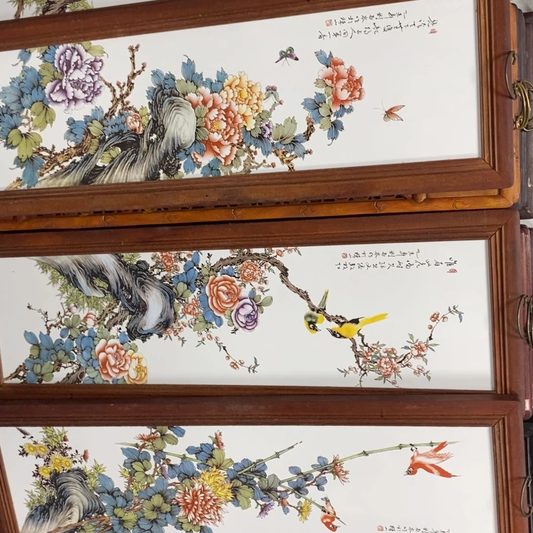 瓷片朽*景德镇瓷板画柴窑烧制