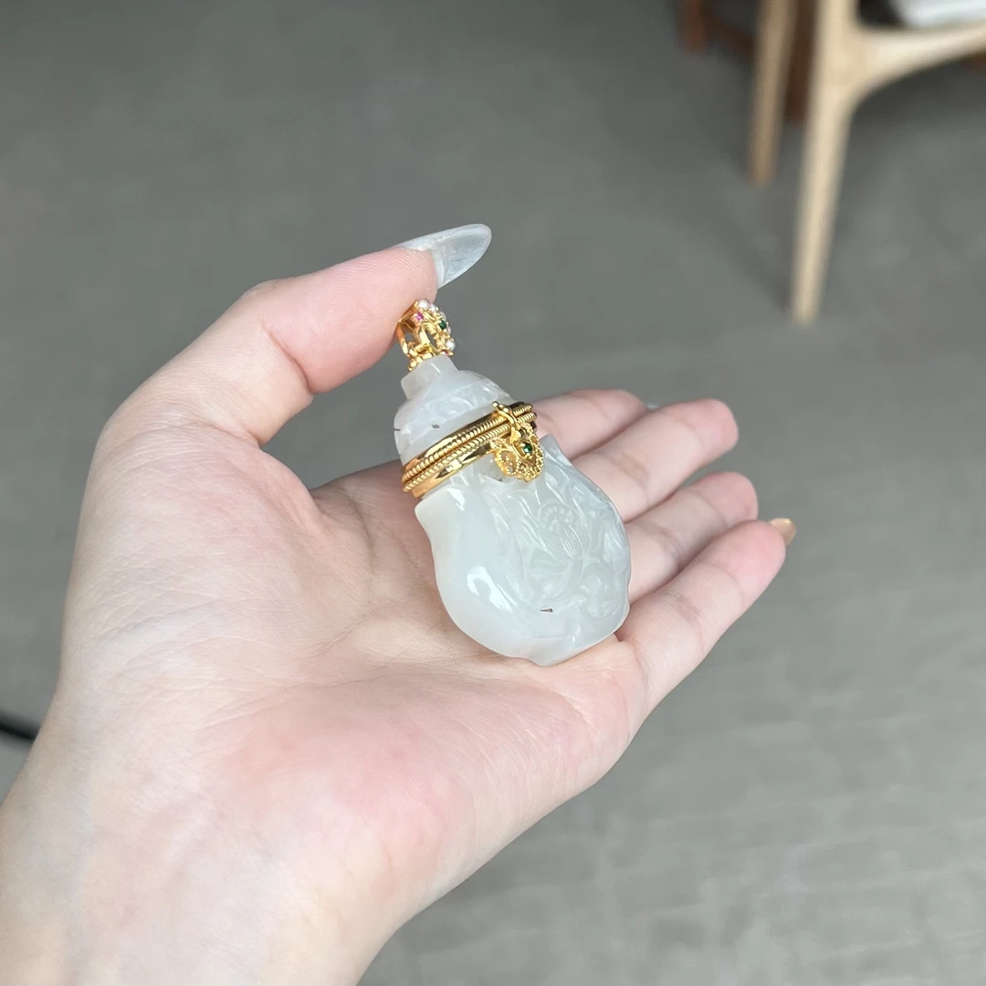 如初见·银镶和田玉吊坠Mts春日珠宝