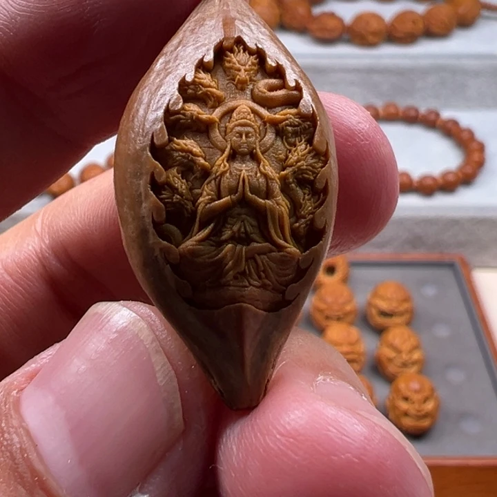 手串橄榄核橄榄核雕工艺制作