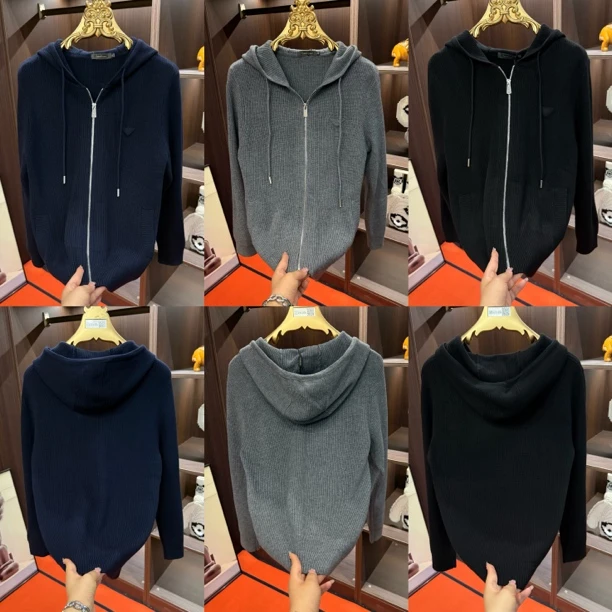 「星漓轻奢出品」8387/XINGLI/2025/高端欧货连帽款针织开衫