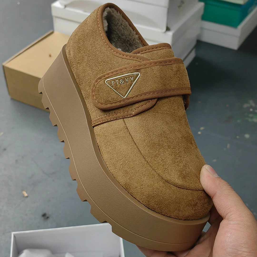 厚底加绒博肯鞋888-12