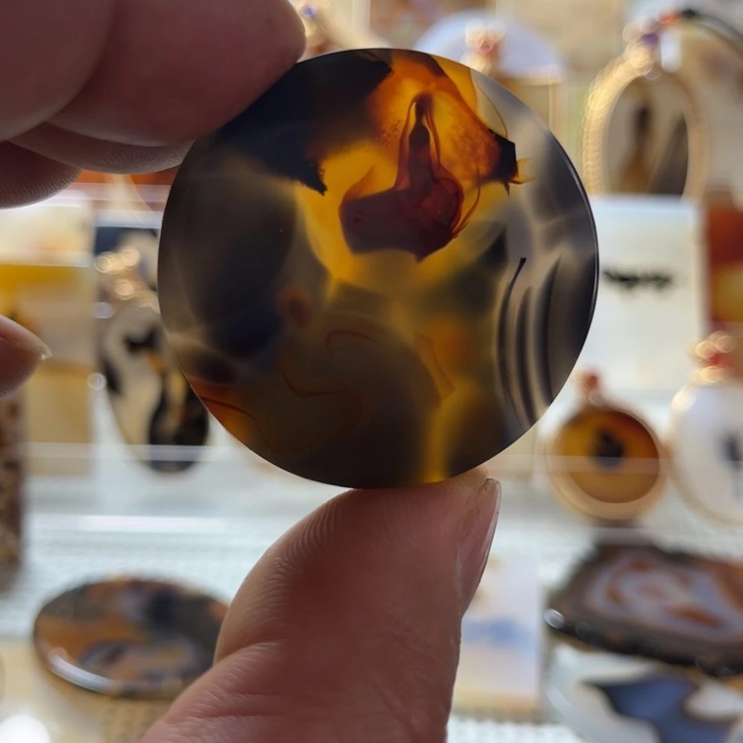 玛瑙/玉髓未镶嵌吊坠(不含链)