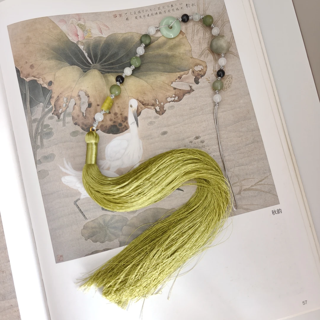 风雪初晴 铜合金吊坠 青黛禁步国风汉服纯手工中式古风精美