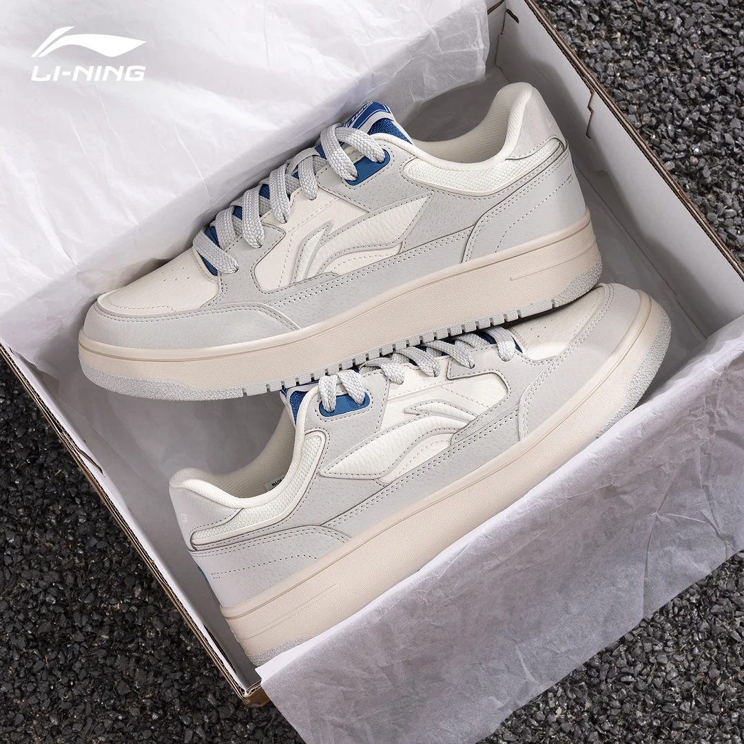 李宁天迹板鞋男鞋秋季新款轻量回弹时尚街头百搭运动学生休闲鞋男