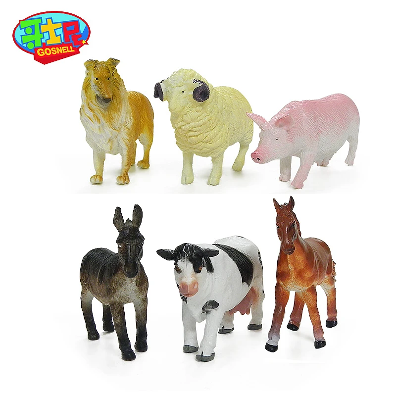 哥士尼仿真农场动物模型玩具套装早教认知