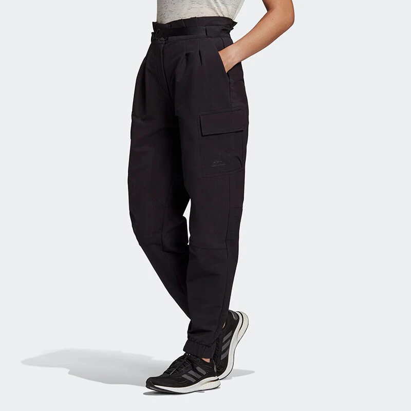 阿迪达斯 Adidas舒适针织束脚运动裤女装GR3738