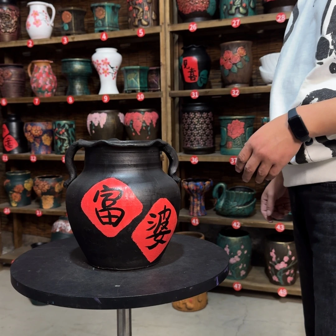 带孔高端浮雕花盆炸炸炸