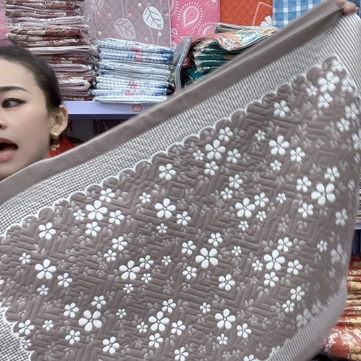 棉咖色雪花纯棉面料