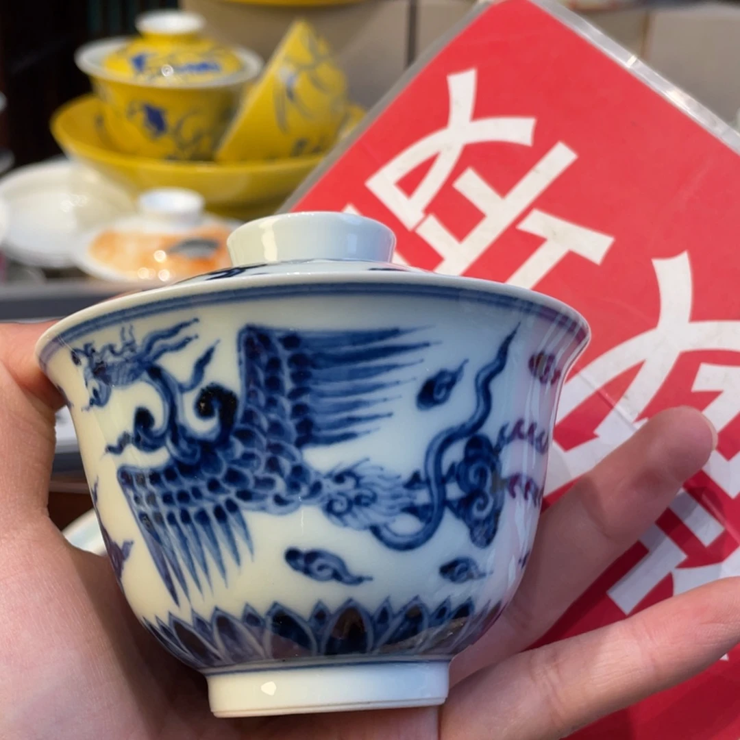 盖碗景德镇陶瓷陶瓷茶具家用