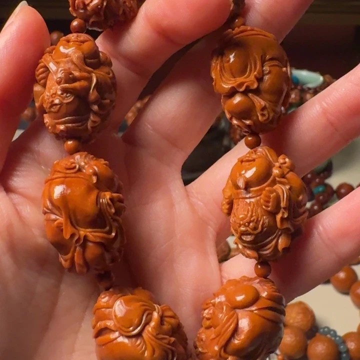 @***）手串/手链橄榄核手工财神