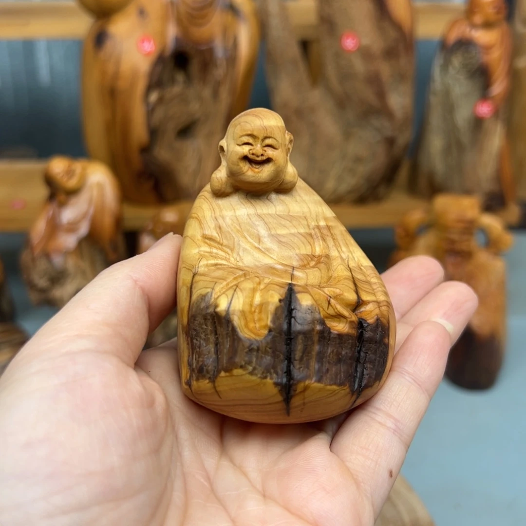 柏木崖柏木摆件手把件，1