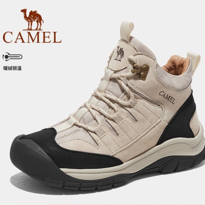 骆驼女鞋冬季新款时尚百搭马丁靴休闲舒适时装靴F23C379003