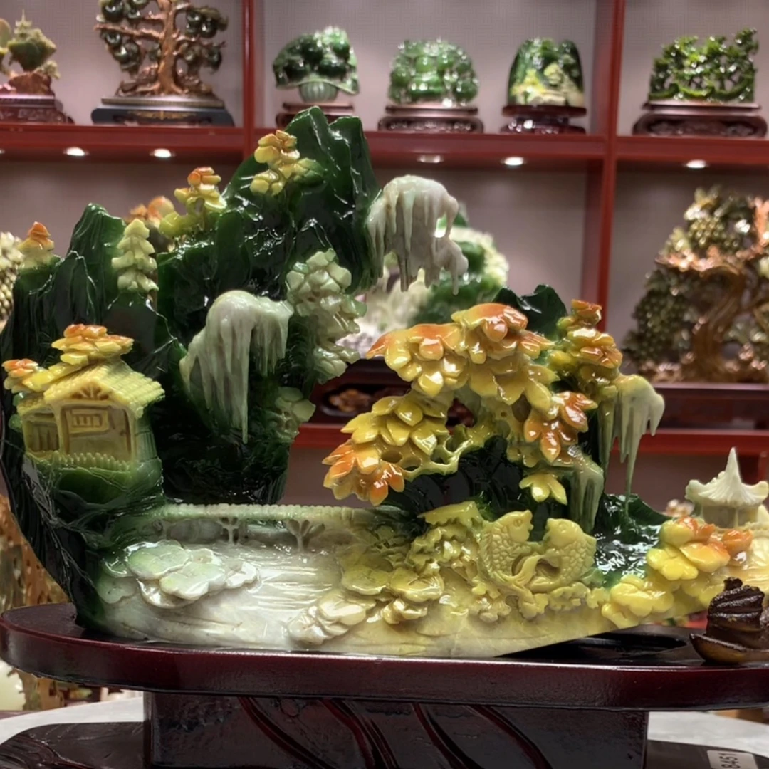 8451家居装饰创意中式玄关山水摆件