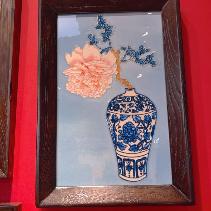 盖子款瓷板画艺术作品