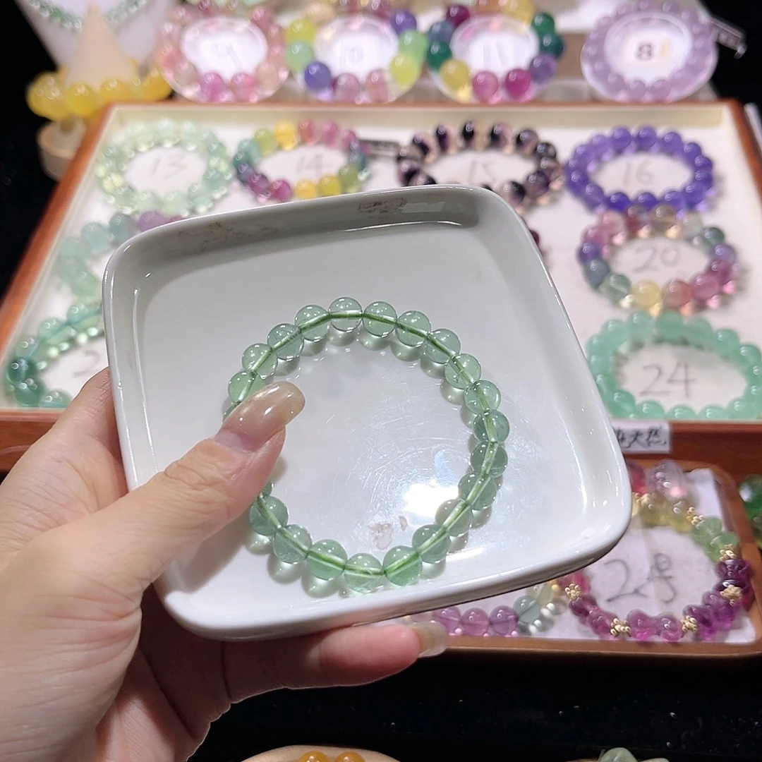 未镶嵌手链萤石绿萤石