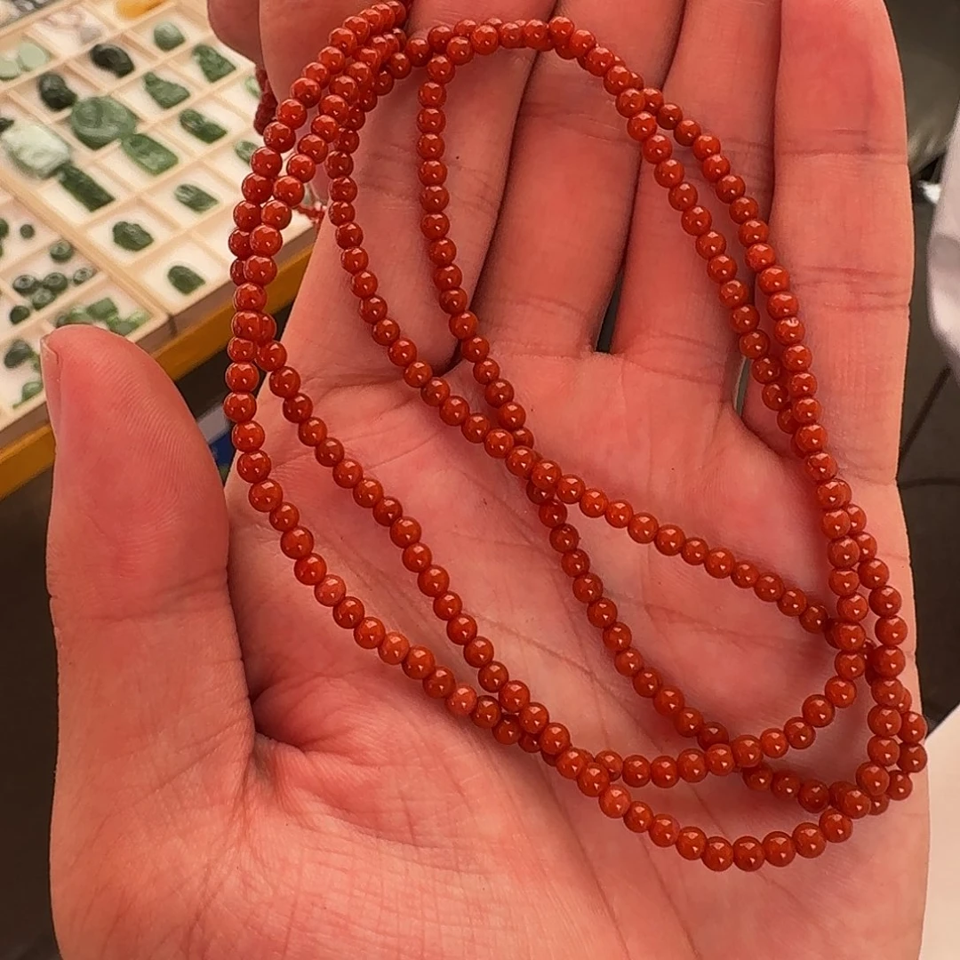 南红玛瑙串未镶嵌