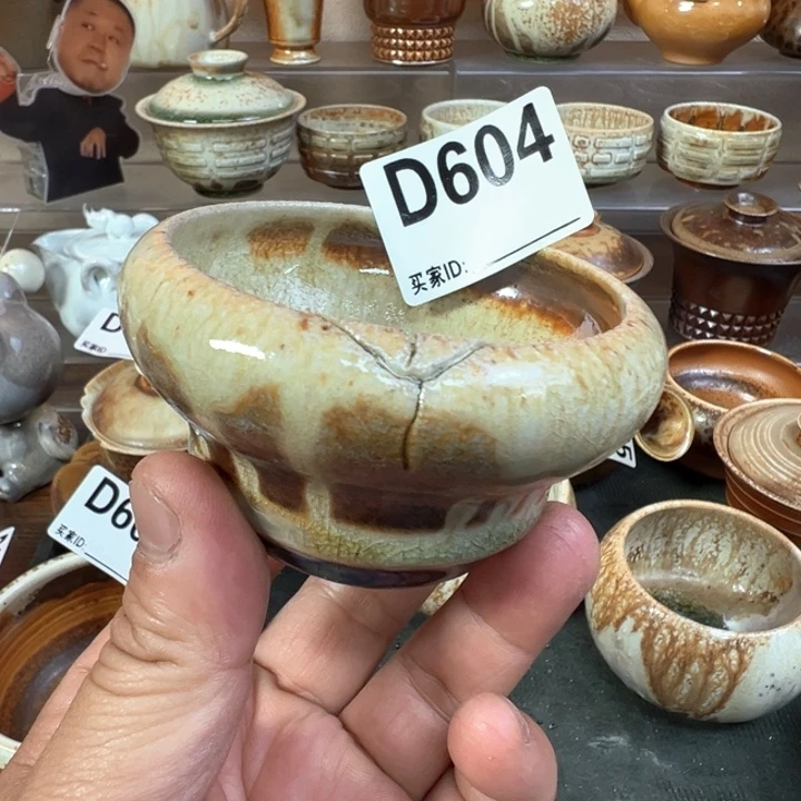 摆件604景德镇手工柴烧主人杯 微瑕福利