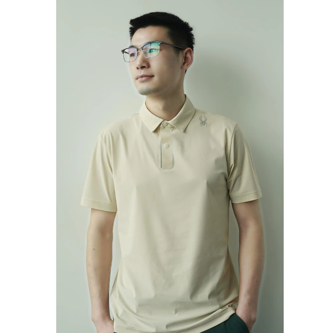 SPYDER春夏男子TRAINING休闲运动速干凉感新款短袖POLO衫25ES461M