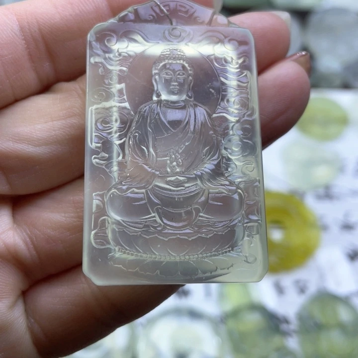 蛇纹石玉挂件未镶嵌悟**道