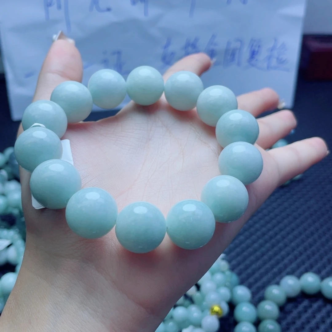 未镶嵌定制翡翠珠串