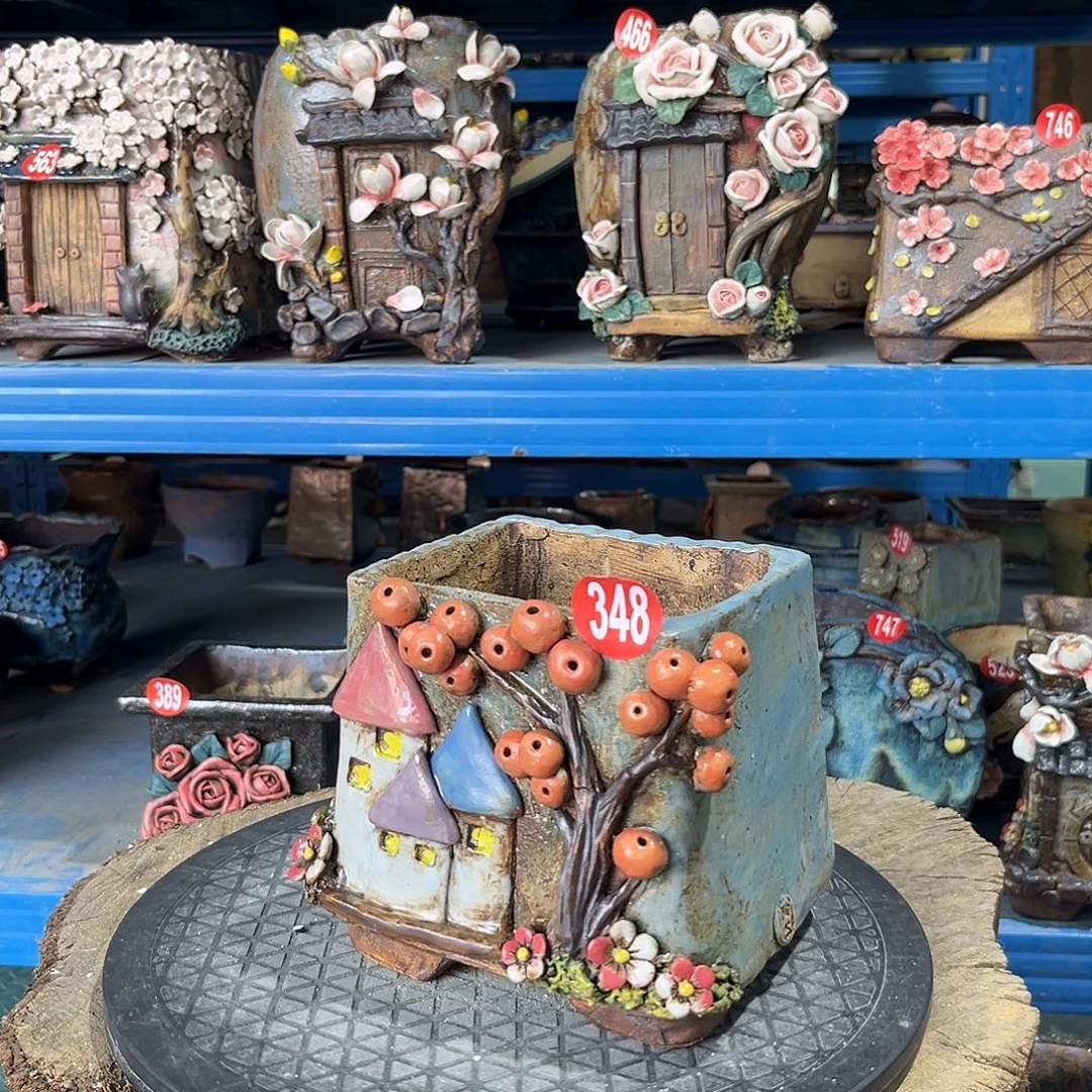 微瑕348 号陶然花器手工花盆