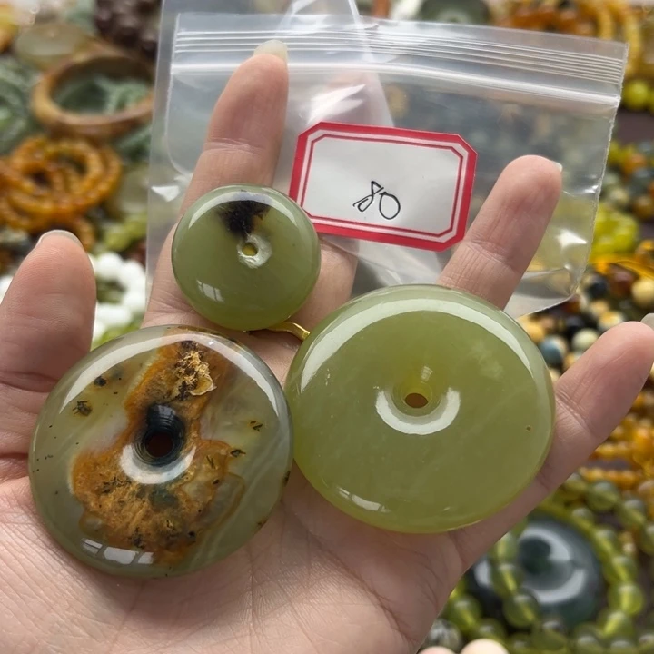 释***爷蛇纹石玉未镶嵌手链