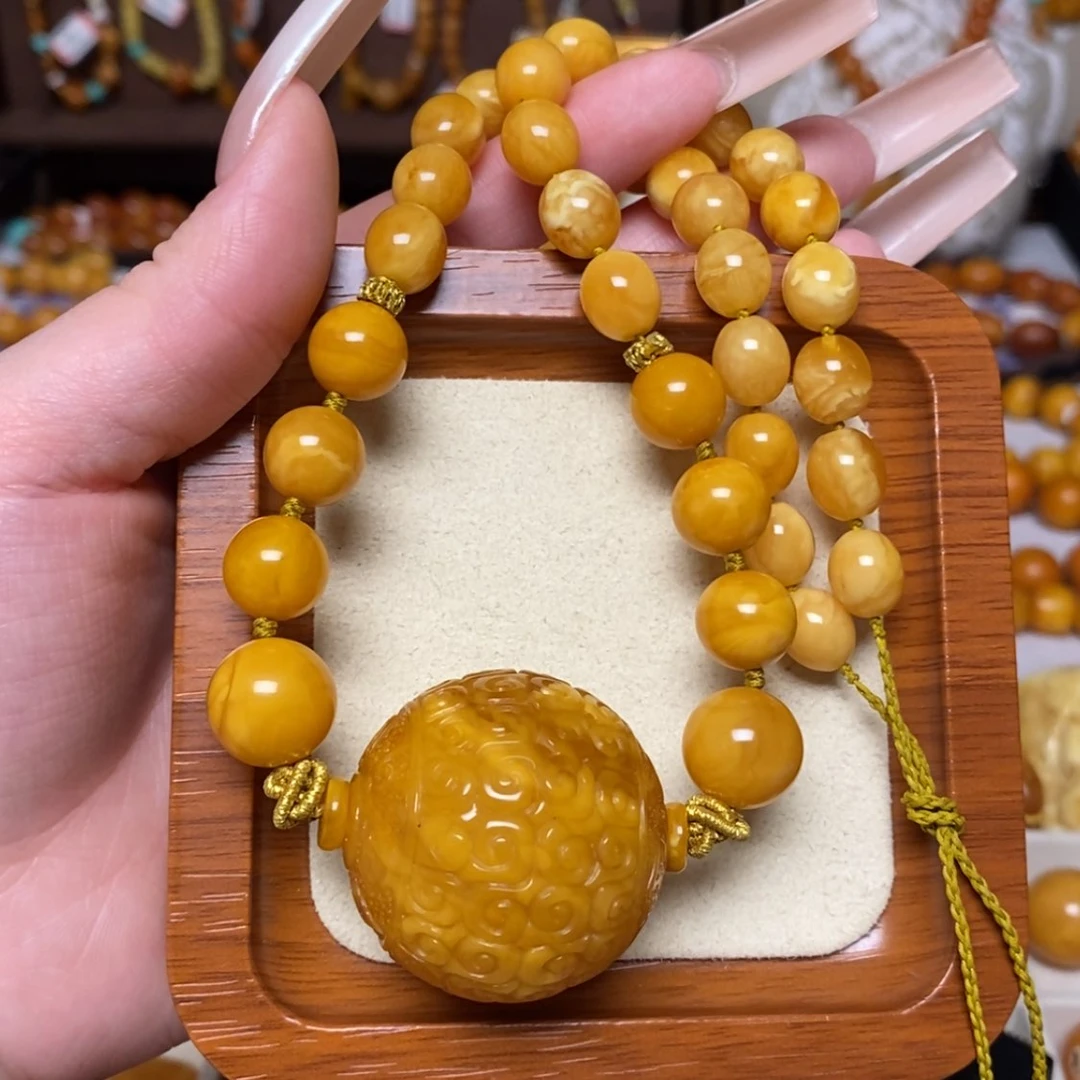 【闪购商品】蜜蜡颈饰未镶嵌项链