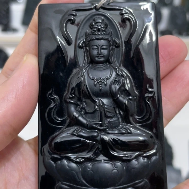 翡翠未镶嵌吊坠(不含链)观音