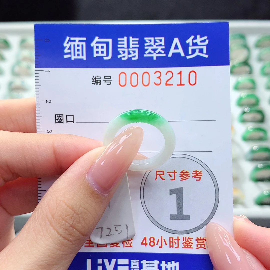 未镶嵌戒指翡翠9号