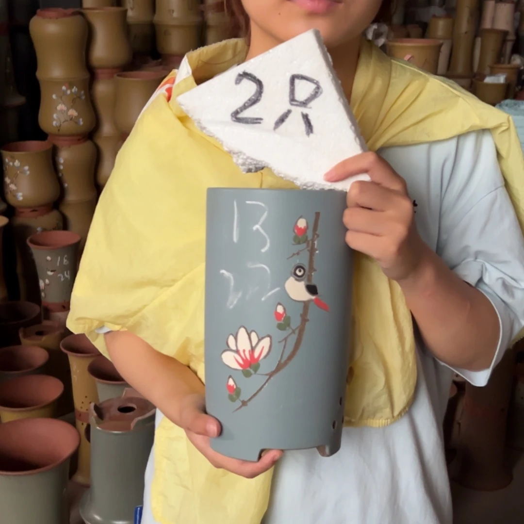宜兴川阁紫砂花盆